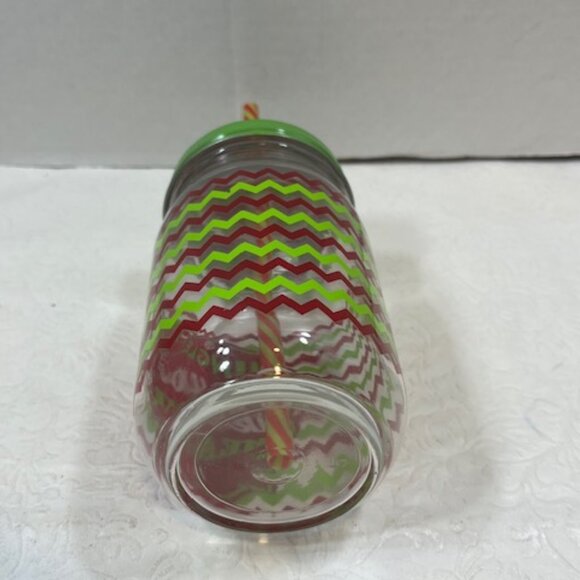 Jingle Like You Mean It Christmas Holiday Mason Jar Drink Glass 5.5" Tall - Picture 6 of 7